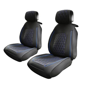 Unique Bargains Waterproof Faux Leather Car Front Seat Covers for Ford F-150 Crew Cab 2009-2023 2 Pcs - 1 of 4