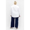 Women's Plus Size Malani Shirt - ivory | CITY CHIC - 3 of 4