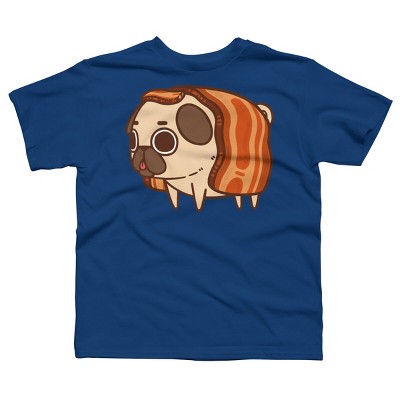 Boy's Design By Humans Puglie Bacon Strip By Puglie T-Shirt