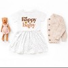 The Juniper Shop Boho Happy Baby Infant Dress - 18M - White Spot - 3 of 4