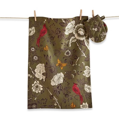 tag Autumn Toile Dishtowel & Mitt Set