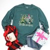 Tis The Season Painted Trees - Women's Garment Dyed Long Sleeve Graphic T-Shirt - 2 of 4
