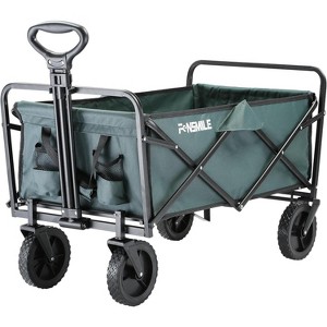 Collapsible Folding Wagon, Heavy Duty 220Lbs Capacity, Foldable Utility Cart for Outdoor Camping, Grocery, Sports, Beach - All Terrain - 1 of 4