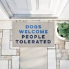 Stupell Industries Dogs Welcome People Tolerated Printed Outdoor Imitation Sisal Door Mat, design by Lil' Rue - 4 of 4