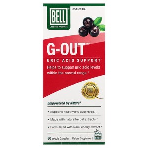 Bell Lifestyle G-Out™, Uric Acid Support, 60 Veggie Capsules - 1 of 4