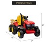 Kids Ride On Tractor with Detachable Trailer and Remote Control, 12V Battery Powered Tractor Car Toy - 2 of 4