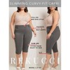 Rekucci Women's Plus Size Pull-On Mid-Rise Capri Pants with Tummy Control - 4 of 4