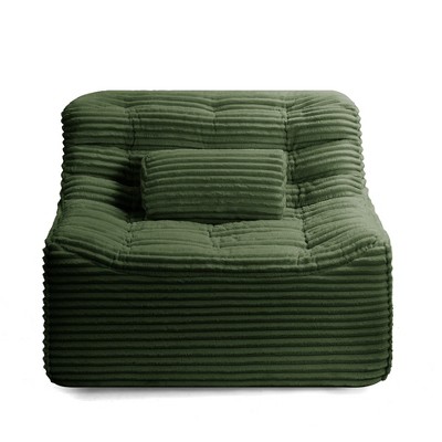 Maliang 360 Oversize Swivel Glider Chair With Switchable Head Pillow And Waist Pillow, For Living Room