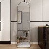 PAGED Arched Full Length Mirror,3rd Generation Leaning Floor Full Body Mirror with Aluminum Alloy Metal Frame,Suitable for Bedroom - 4 of 4