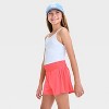 Girls' Active Light Side Pleated Woven Shorts - All In Motion™ - 3 of 3