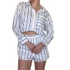 Women's Striped Matching Set - day + moon - 3 of 4
