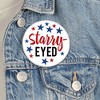 Big Dot of Happiness Stars & Stripes - 3 inch Patriotic Party Badge - Pinback Buttons - Set of 8 - 3 of 4