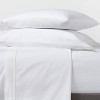 300 Thread Count Organic Cotton Solid Sheet Set - Threshold™ - image 2 of 4