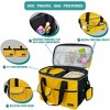 PetAmi Dog Travel Bag, Pet Supplies Organizer with Pockets, Food Container Collapsible Bowls, Gift Accessories Weekend Camping - 4 of 4