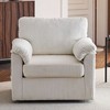 CAVINAS 33 Inch Oversized Swivel Corduroy Lounge Chair, Single Sofa Chair with Plush Cushion, for Small Spaces - 2 of 4