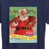 Women's - Coca-Cola - Vintage Christmas Santa Sign Of Good Taste Short Sleeve Graphic T-Shirt - 2 of 4