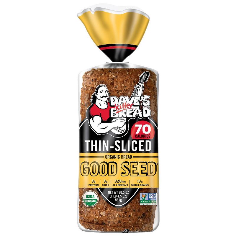 Dave&#39;s Killer Bread Organic Thin Sliced Good Seed Bread - 20.5oz, 1 of 12