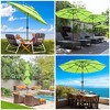 Yescom 10 ft 3 Tier Patio Umbrella with Crank Handle Push to Tilt Garden Home Green - 2 of 4