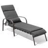 Crestlive Products Patio Chaise Lounge Chair Outdoor with Cushion & Pillow Adjustable 5 Position Pool Recliner - 2 of 4