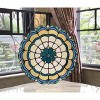 Chloe Lighting Dakota Victorian Tiffany-Glass Window Panel 18" Wide - 3 of 3
