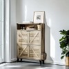 coucheta Shoe Cabinet, Shoe Storage Cabinet with 2 Flip Drawers, Shoe Organizer Cabinet, Shoe Storage Rack with Open Shelf, for Entryway, Hallway - 3 of 4
