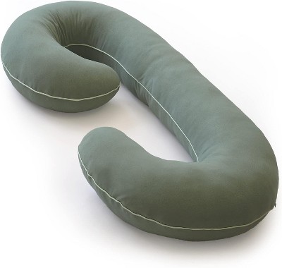 PharMeDoc Pregnancy Pillows C-Shape Full Body Maternity Pillow, Jersey Cover