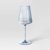 16.91oz 4pk Stemmed Wine Glass Set Blue - Threshold™: Luxury Glassware, Hand Wash, Cold Beverages, 9.29" Height - 3 of 4