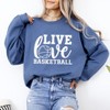 Simply Sage Market Women's Graphic Sweatshirt Live Love Basketball - 2 of 4
