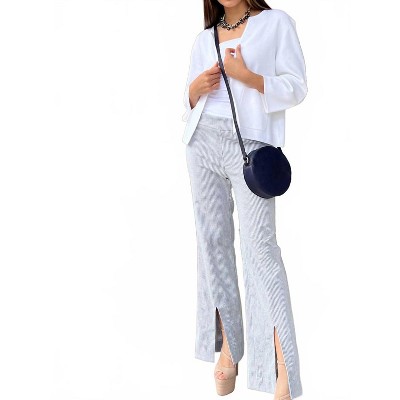Women's San Pietro Striped Boot Cut Pant - Coco Indigo