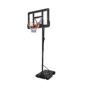 Basketball Hoop Outdoor, Height Adjustable 5.58-10Ft Portable Basketball Goal with Enlarged Base & PC Backboard - 1 of 4