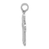 Black Bow Jewelry Men's 14k White Gold 7/8 Ctw Diamond Large Cross Pendant, 32 x 55mm - 2 of 4