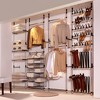 vidaXL Telescopic Wardrobe System with Rods and Shelf Aluminum - 3 of 4