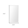 HomeRoots 42" White Framed Bathroom Vanity Mirror - 3 of 4