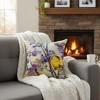 Bird Lover’s 18" Yellow Bird Climaweave Accent Pillow by Manual Woodworkers and Weavers - 2 of 3