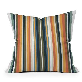 Sheila Wenzel Ganny Mid Century Stripes Outdoor Throw Pillow - Deny Designs