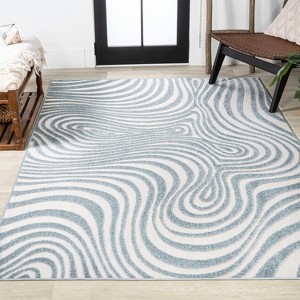 JONATHAN Y Maribo High-Low Abstract Groovy Striped Indoor/Outdoor Area Rug - 1 of 4