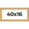 PosterPalooza | Panoramic Embellished Gold Picture Frame - UV Acrylic, Foam Board Backing, Hanging Hardware - 2 of 4