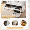 Convertible Modular Sectional Sofa with Storage, L Shaped Corner Couch with Ottoman for Living Room - 4 of 4