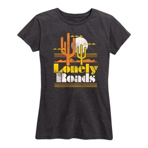 Women's - Country Casuals - Lonely Roads Short Sleeve Graphic T-Shirt - 1 of 4