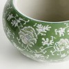 Plum & Post Green & White Chinoiserie Large Imperial Lotus Planter - 4 of 4