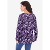 Roaman's Women's Plus Size Long Sleeve V Neck Ultimate Tee - 3 of 4