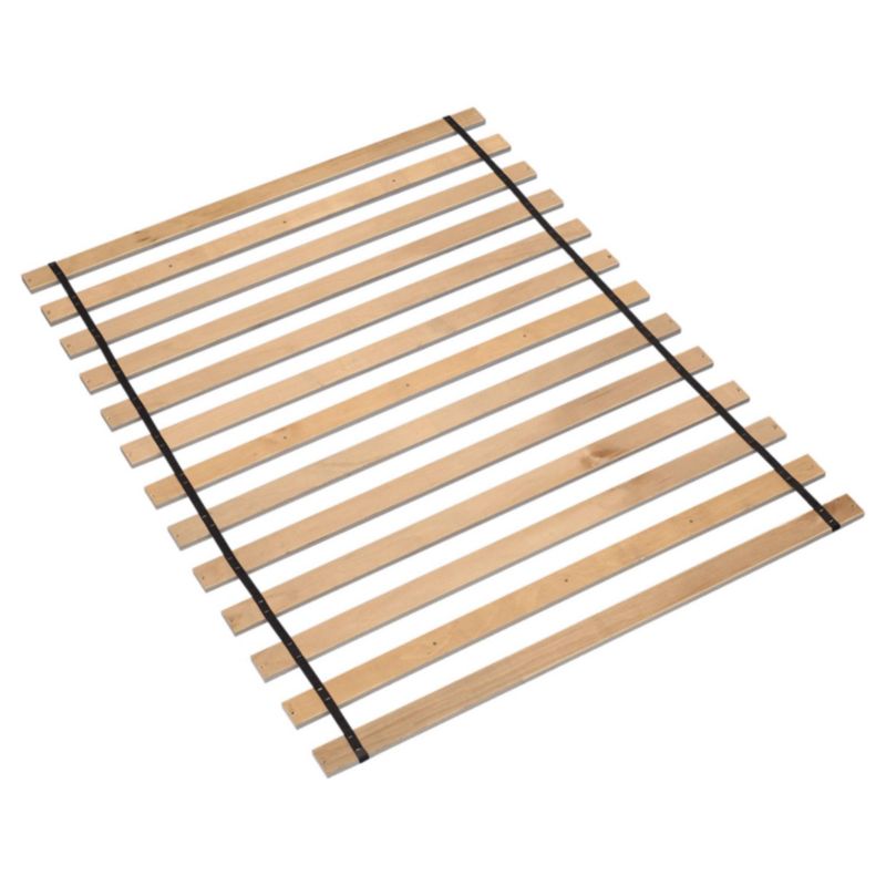 King Size Brown Wooden Roll Slats Mattress Support