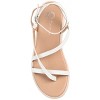 Journee Collection Womens Jeselia Tru Comfort Foam Ankle Strap Flat Sandals White 9 - 4 of 4