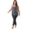 Agnes Orinda Women's Plus Size Sequin Sparkle Glitter Sleeveless Gradient Party Camisole Tank Top - 3 of 4
