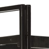 vidaXL Industrial Style, 3-Tier Bookcase, Solid Rough Mango Wood, Powder-Coated Steel Frame, Black Stain Finish - 23.6"x11.8"x31.5" - 3 of 4