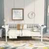 NicBex Wooden Twin/Full Size Daybed Frame for Bedroom,Living Room,Apartment,Wood Slat Support - 2 of 4