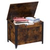 Storage Bench, 39.4" Retro Wooden Storage Chest with 2 Safety Hinges, Loads 300 lb, Easy Assembly, Storage Ottoman Bench - 3 of 4
