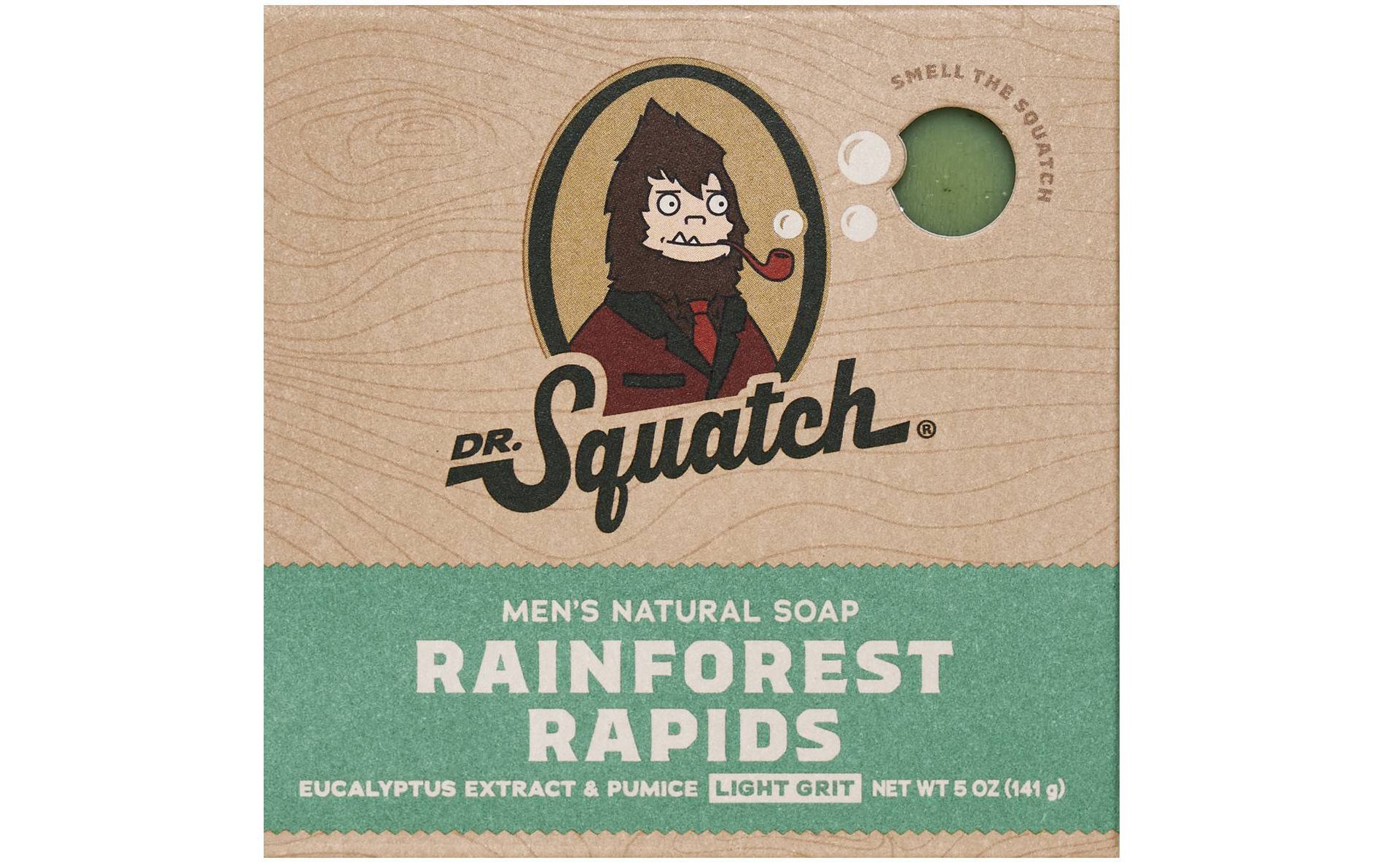 DR. SQUATCH Men's All Natural Bar Soap - Rainforest Rapids - 5oz