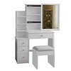 Vanity Table + Cushioned Stool - 2 of 4