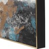 Uttermost Crashing Waves Hand Painted Canvases, Set of 3 – Abstract Coastal Wall Art with Gold Gallery Frames, 48" Tall - 3 of 4